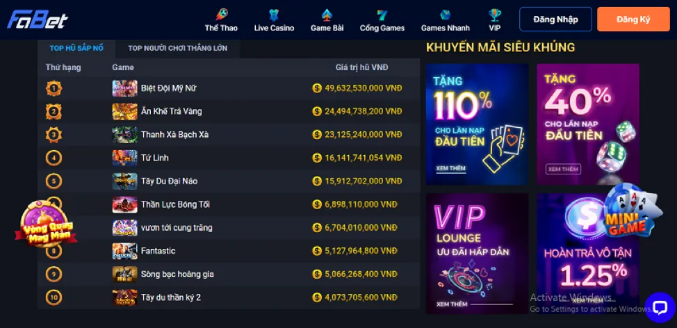 Game nổ hũ Kho Báu Đại Dương